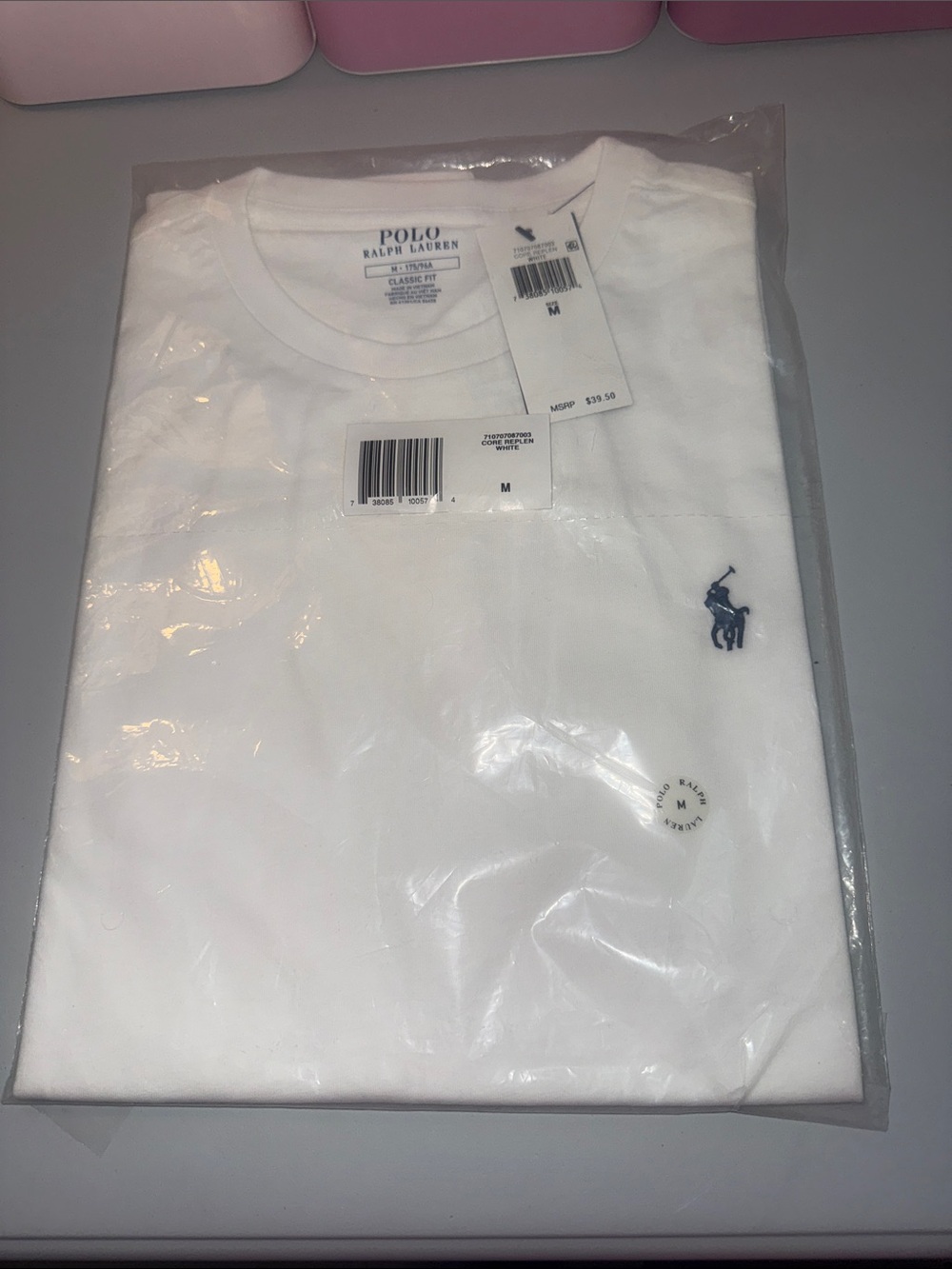 Polo Ralph Lauren Classic Fit Jersey Crewneck T-Shirt with Navy Pony Embroidery - Picture 3 of 6